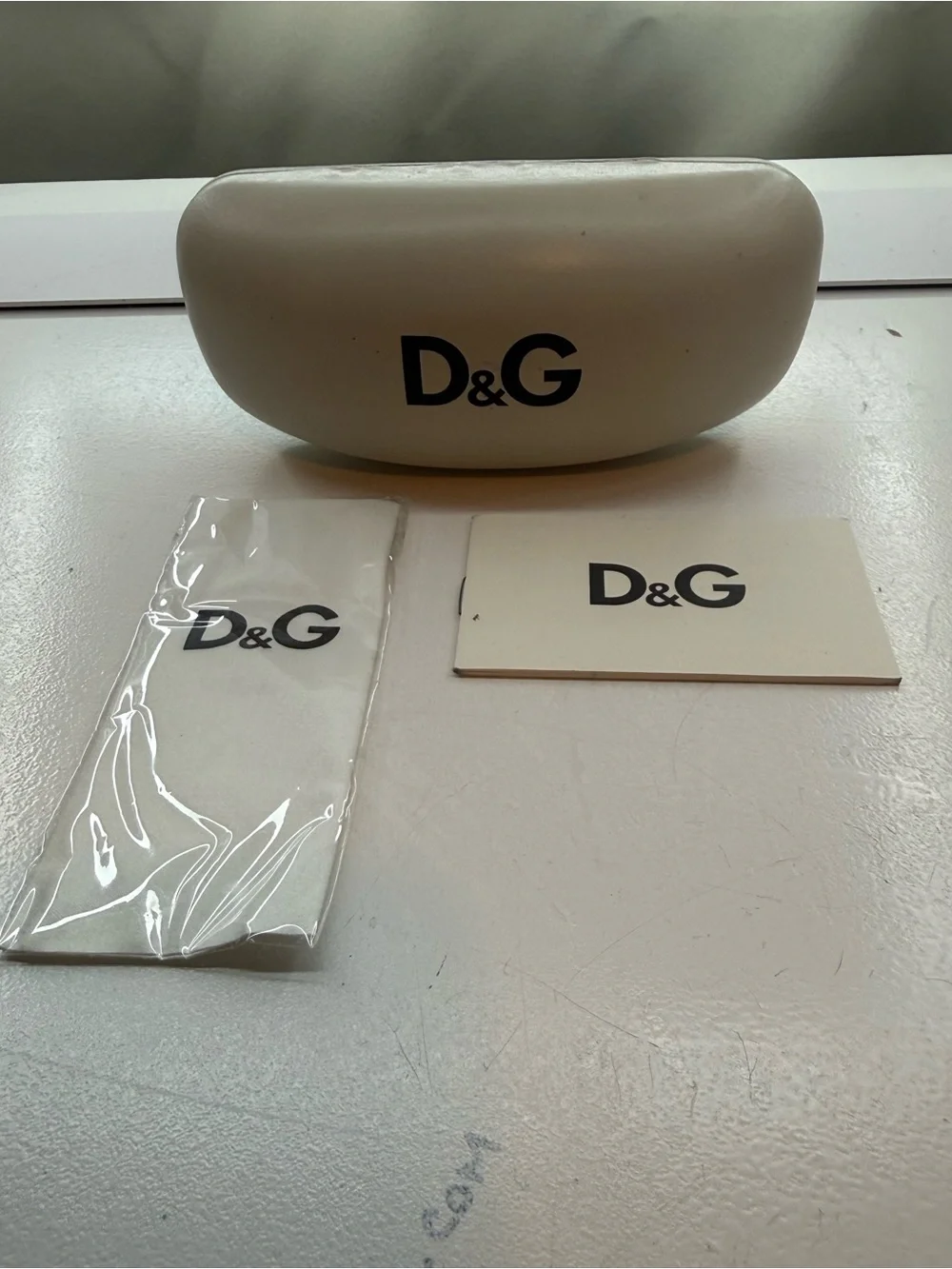 Brand new D&G Tortoiseshell Rectangular Frame Eyeglasses with Case and Pouch